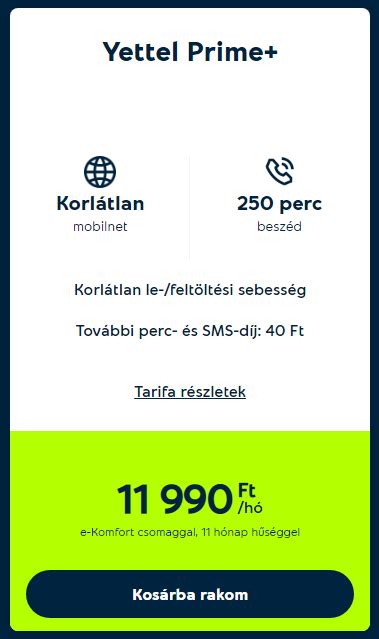 yettel mobilnet klfldn|Yettel korlátlan mobilnet tarifák